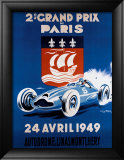 Grand Prix de Paris, 24 Avril 1949 Lámina giclée enmarcada por Geo Ham