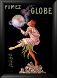 Fumez le Globe Estampe encadrée par Leonetto Cappiello