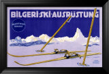 Austrian Bilgeri Ski Lámina giclée enmarcada
