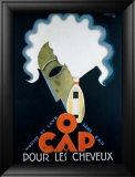 O Cap Framed Giclee Print by Charles Loupot