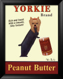 Yorkie Peanut Butter Posters par Ken Bailey