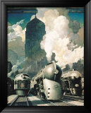Locomotoras en la estación central de Nueva York Pósters