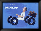 Dunlop Tires Estampe encadrée par Raymond Savignac