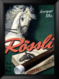 Rossli Cigars Lámina giclée enmarcada por Iwan E. Hugentobler