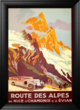 Route Des Alpes Affiche par Julien Lacaze