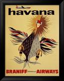 Braniff International Airways, Havana Lámina giclée enmarcada Braniff International Airways, Havana Lámina giclée enmarcada