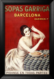 Sopas Garriga, Barcelona Estampe encadrée par Leonetto Cappiello