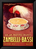 Zambelli: Bassi Lámina giclée enmarcada por Achille Luciano Mauzan