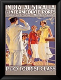 India to Australia with P&O Lámina giclée enmarcada por Eric Michaels India to Australia with P&O Lámina giclée enmarcada por Eric Michaels