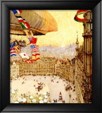 Exposition universelle de Bruxelles, 1910 Estampe encadrée par Henri Cassiers