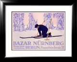 Bazar Nurnberg Framed Giclee Print by Carl Kunst