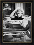 Marilyn Monroe Reading Motion Picture Daily, New York, c.1955 Kunst von Ed Feingersh