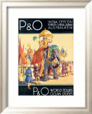 P&O Ocean Cruises Framed Giclee Print by Dorothy Newsome