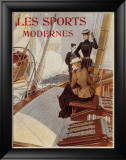 Les Sports Modernes,Yachting Láminas por Albert Lynch