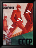 CCCP Russian Propaganda Poster Lámina giclée enmarcada