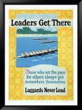 Leaders Get There Framed Giclee Print