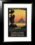 Le Mont St. Michel Estampe encadrée par Constant Leon Duval