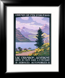 Lac Chambon, Auvergne Estampe encadrée par Constant Leon Duval