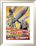 Lenin with Dirigibles Lámina giclée enmarcada Lenin with Dirigibles Lámina giclée enmarcada