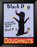 Black Dog Doughnuts Affiches par Ken Bailey