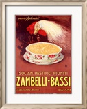 Zambelli: Bassi Lámina giclée enmarcada por Achille Luciano Mauzan