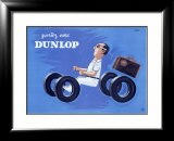 Dunlop Tires Estampe encadrée par Raymond Savignac