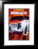 Grand Prix de Monaco, 1930 Estampe encadrée par Robert Falcucci