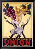 Les Vins Selectionnes Union Framed Giclee Print by Robys (Robert Wolff) 