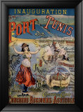 Inauguration du Port de Tunis Lámina giclée enmarcada por Th. Oued Inauguration du Port de Tunis Lámina giclée enmarcada por Th. Oued