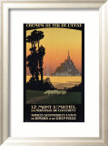 Le Mont St. Michel Lámina giclée enmarcada por Constant Leon Duval