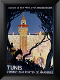 Tunis Estampe encadrée par Roger Broders
