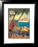 Messageries maritimes Affiche par David Dellepiane