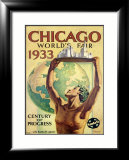 World's Fair, Chicago, c.1933 Gerahmter Giclée-Druck von Hernando Villa