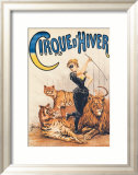Cirque d'Hiver Estampe encadrée par J. Boichard