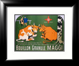 Bouillon Maggi Estampe encadrée par Benjamin Rabier