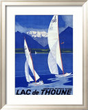 Lac de Thoune Oprawiona reprodukcja giclee