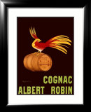 Albert Robin Cognac Estampe encadrée par Leonetto Cappiello