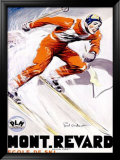 PLM, Mont Revard Indrammet giclee-tryk af Paul Ordner