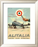 Alitalia, Aerolinee Italiane Internazionali Lámina giclée enmarcada Alitalia, Aerolinee Italiane Internazionali Lámina giclée enmarcada