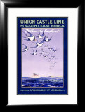 Union Castle Line to South Africa Lámina giclée enmarcada Union Castle Line to South Africa Lámina giclée enmarcada