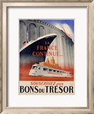 Bons du Tresor Lámina giclée enmarcada por Robert Falcucci