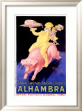 Jambons, saucissons, salaisons, conserves Alhambra Estampe encadrée par Henry Le Monnier