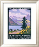 Lac Chambon, Auvergne Estampe encadrée par Constant Leon Duval