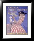 Galeries Lafayette Estampe encadrée par Jean-Gabriel Domergue