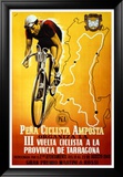 Peña ciclista Lámina giclée enmarcada