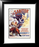 Le Sanitor Estampe encadrée par René Péan