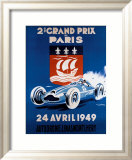 Grand Prix de Paris, 24 Avril 1949 Estampe encadrée par Geo Ham