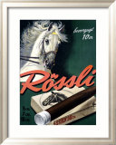 Rossli Cigars Lámina giclée enmarcada por Iwan E. Hugentobler
