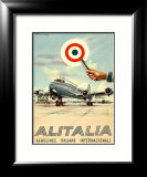 Alitalia, Aerolinee Italiane Internazionali Lámina giclée enmarcada Alitalia, Aerolinee Italiane Internazionali Lámina giclée enmarcada