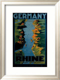 Germany, The Rhine Estampe encadrée par Richard Friese